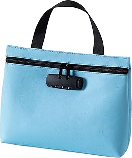 Banktasche mit Schloss, verschließbare Aufbewahrungstasche für Bargeld, große Kapazität, sichere Geldtasche – für Wertsachen, Dokumente, Geldscheine, Schlüssel, Banknoten