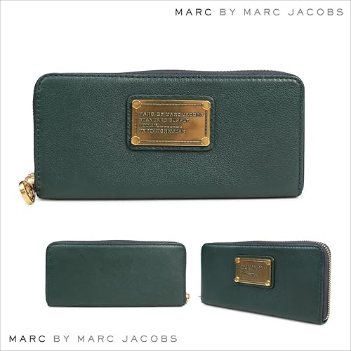 Amazon マークバイマークジェイコブス 長財布 ラウンドファスナー レディース M グリーン 並行輸入品 メンズバッグ 財布