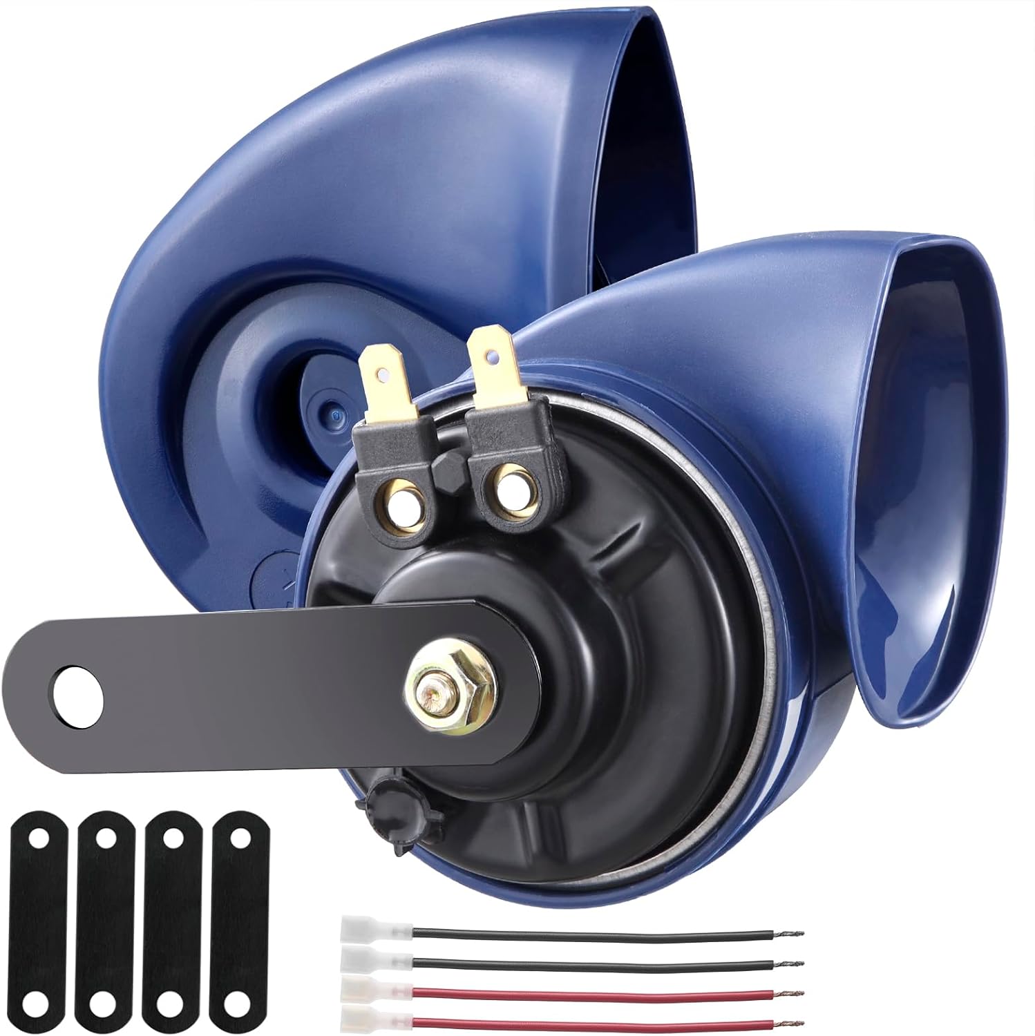 Rupse Hupe Autohupe Laut 120dB Horn Signalhorn für 12v Pkw Lkw Wohnmobile Motorräder Schiffe E-Bikes,2 Stück