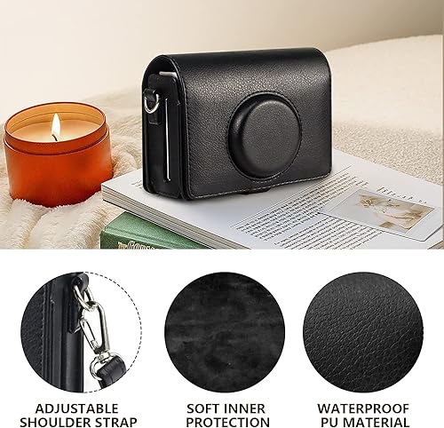 Miniatura 2 de CAIYOULE Mini EVO - Funda protectora para cámara híbrida digital instantánea Fujifilm Instax Mini EVO, accesorios Mini EVO con bolsa de piel