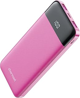 Charmast Portable Charger, USB C Battery Pack, 3A Fast Charging 10400mAh Power Bank LED Display, Slim Portable Phone Battery Charger for iPhone 13 12 11 X 8 7 Samsung S21 S20 Google LG OnePlus iPad