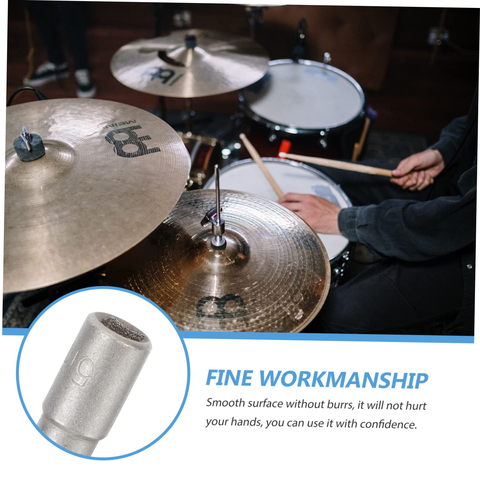 Vaguelly 2pcs Piece Drum Cymbals Perculator Drum Percussion Instrument Symbols for Drums Ride Cymbal Drum Kit Cymbal Sleeves and Felts Cymbal 並行輸入 Drum Electronique Vaguelly Drum Mute Pads Practice Pad Drum Kit 4