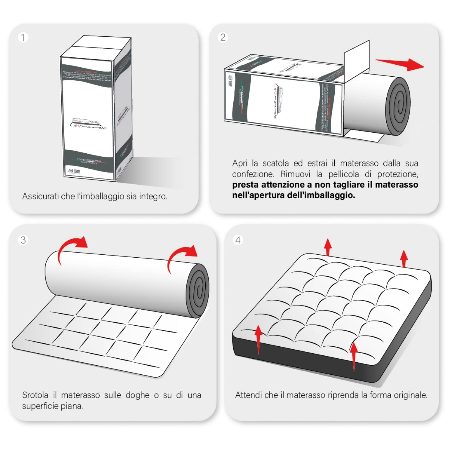 Materasso 120x190 cm 800 Molle indipendenti insacchettate alto 22 cm - 3 cm Memory Foam Ortopedico Medio Rigido, Zone differenziate Antibatterico Traspirante