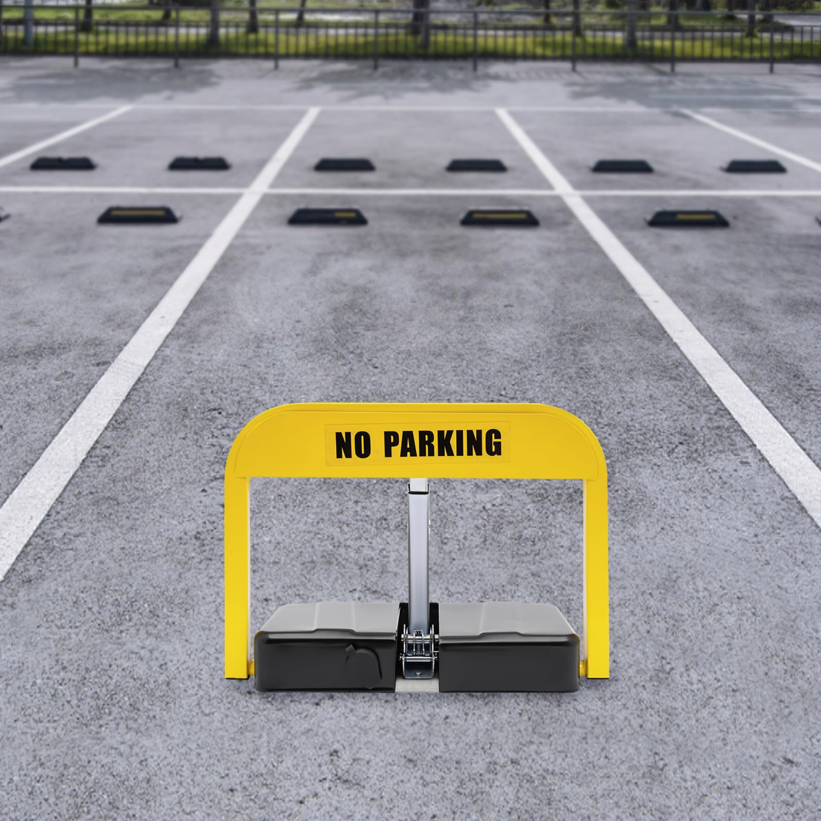 Blocco parcheggio elettronico automatico con telecomando, classe di protezione IP67, capacità di carico 3T, collegamento a tre colonne, protezione buffer 25°, portata 15 m per aree residenziali e
