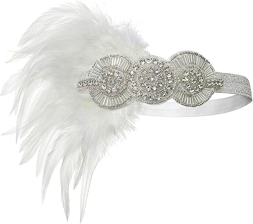 Miniatura 7 de 1920s Flapper Headband Roaring 20s Great Gatsby Headpiece for Women headpieces Headband