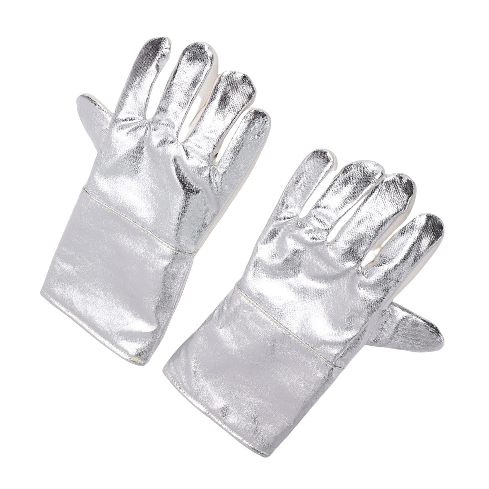 Guanti forno Guanti barbecue ignifughi resistenti al calore per cucinare Cottura al forno Campeggio Realizzati in materiale resistente al calore in foglio di alluminio di