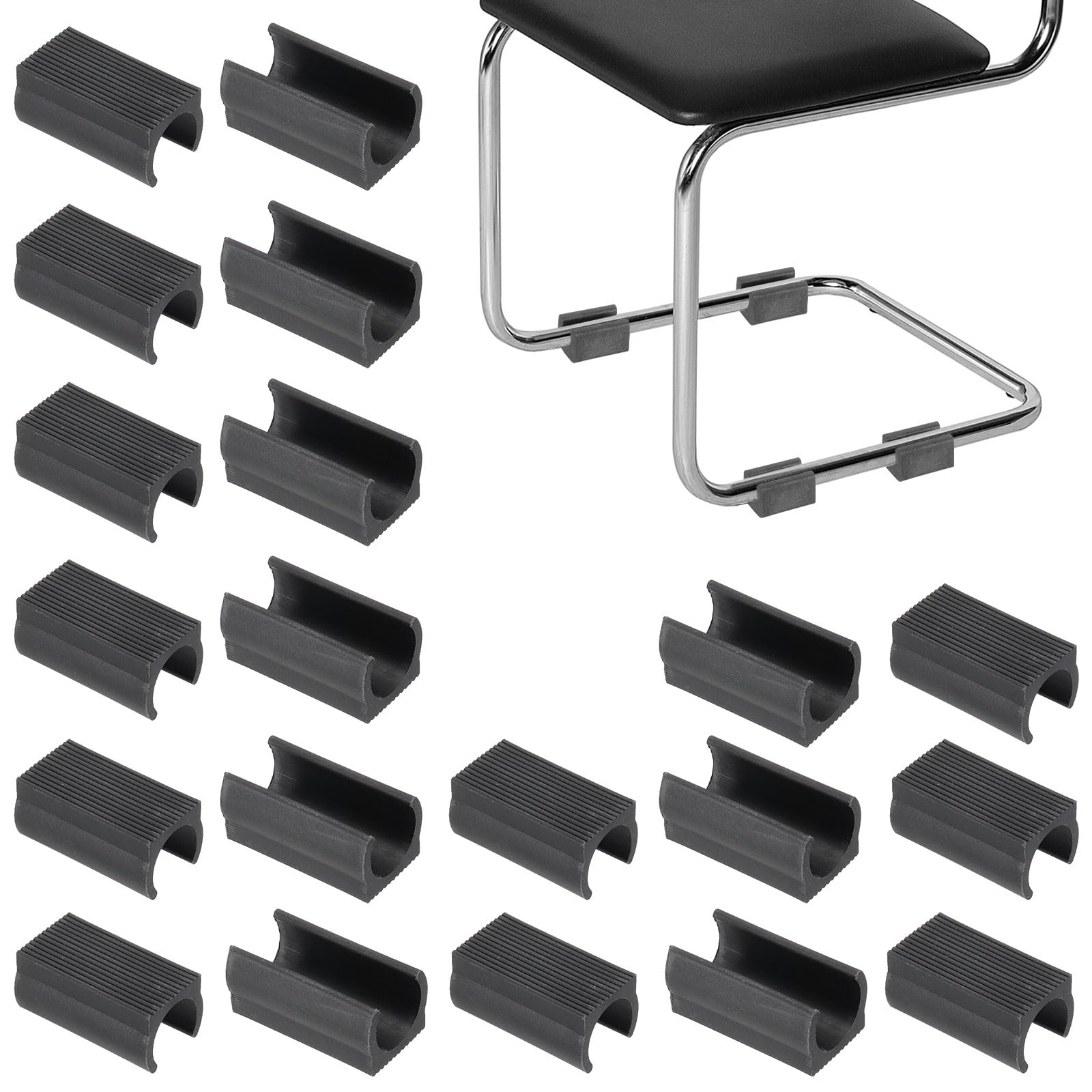 PATIKIL 20pcs U Chair Leg Caps