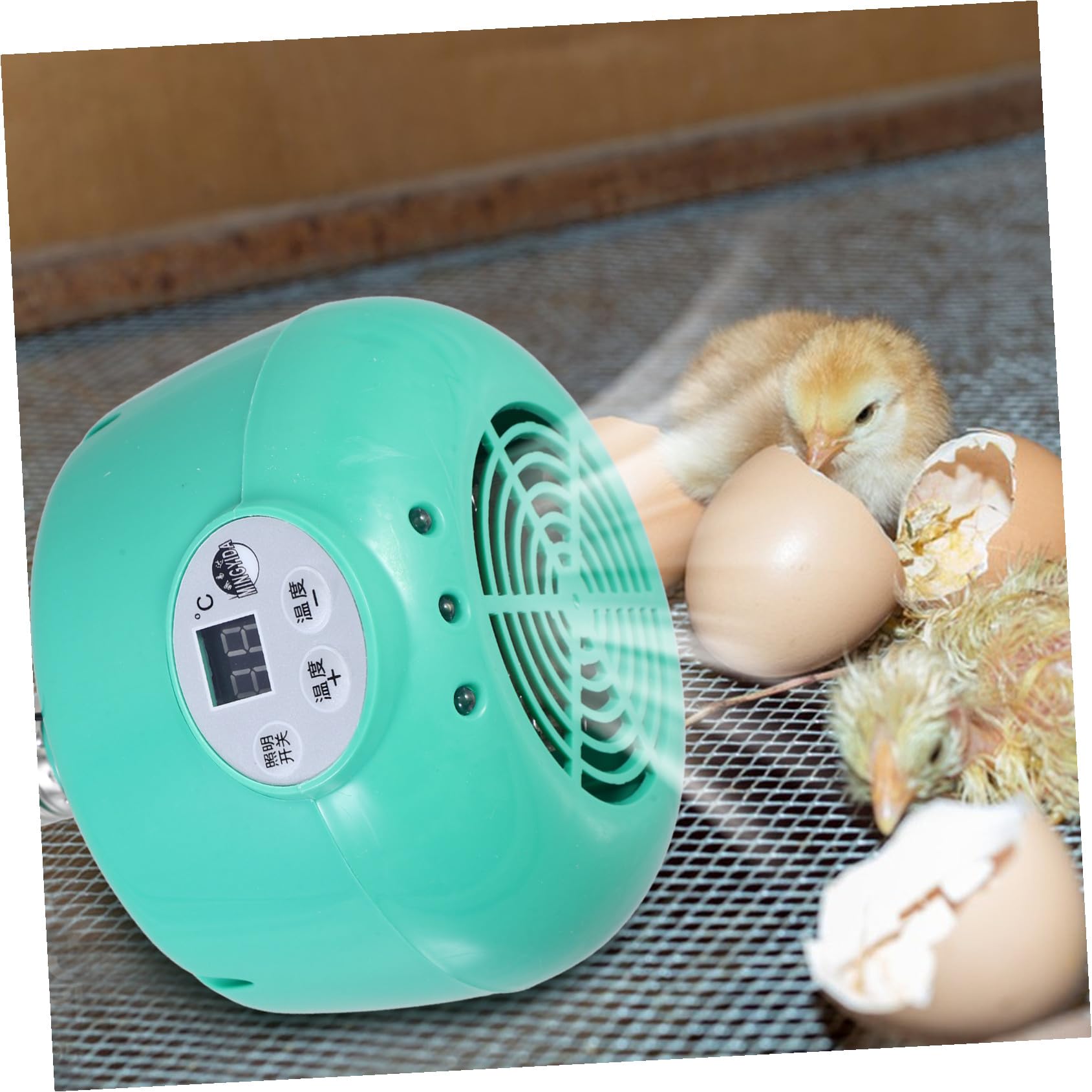 Levemolo Lámpara de Calefacción para Reptiles y Aves Ventilador y Emisor de Calor, Material Plástico y Metal, Alta Eficiencia Térmica para Cría Circulación Sanguínea
