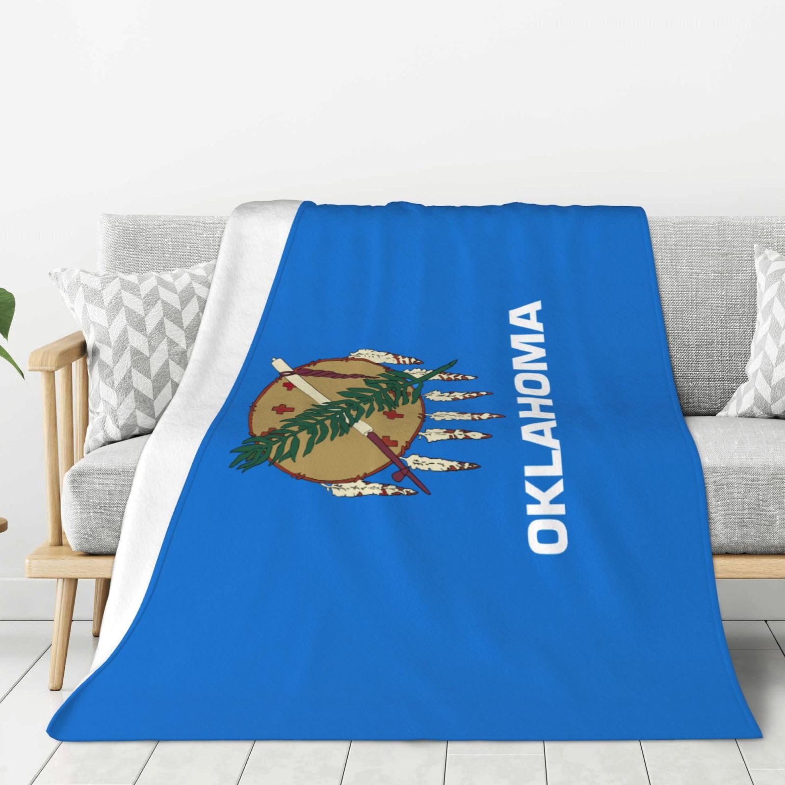 Plaid Oklahoma épais pour camping et nuits fraîches en extérieur