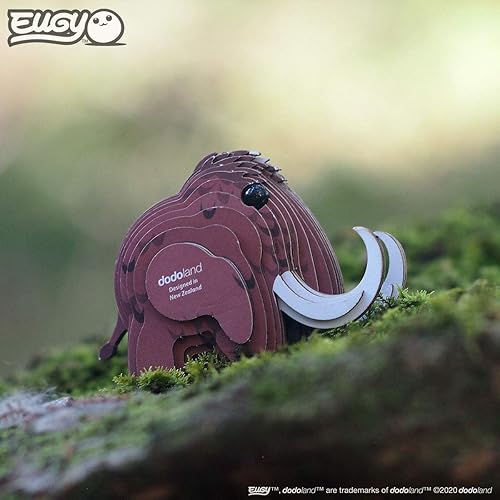 Miniatura 7 de EUGY Rompecabezas de papel 3D ecológico Mammoth 031 nuevo sello