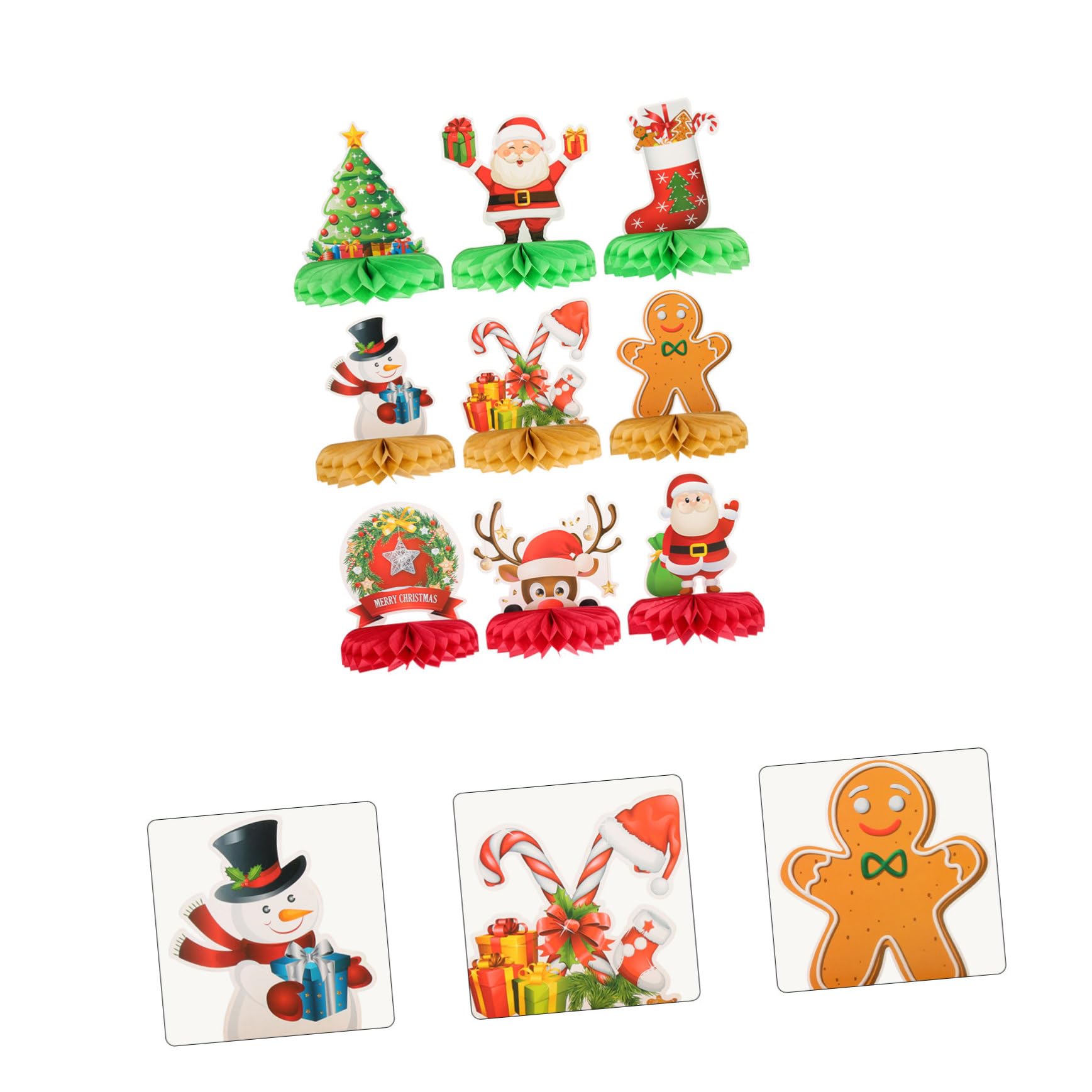 Abaodam 27pezzi Decorazioni Natalizie per Centrotavola Addobbi per e Decorazioni Festive per Ed