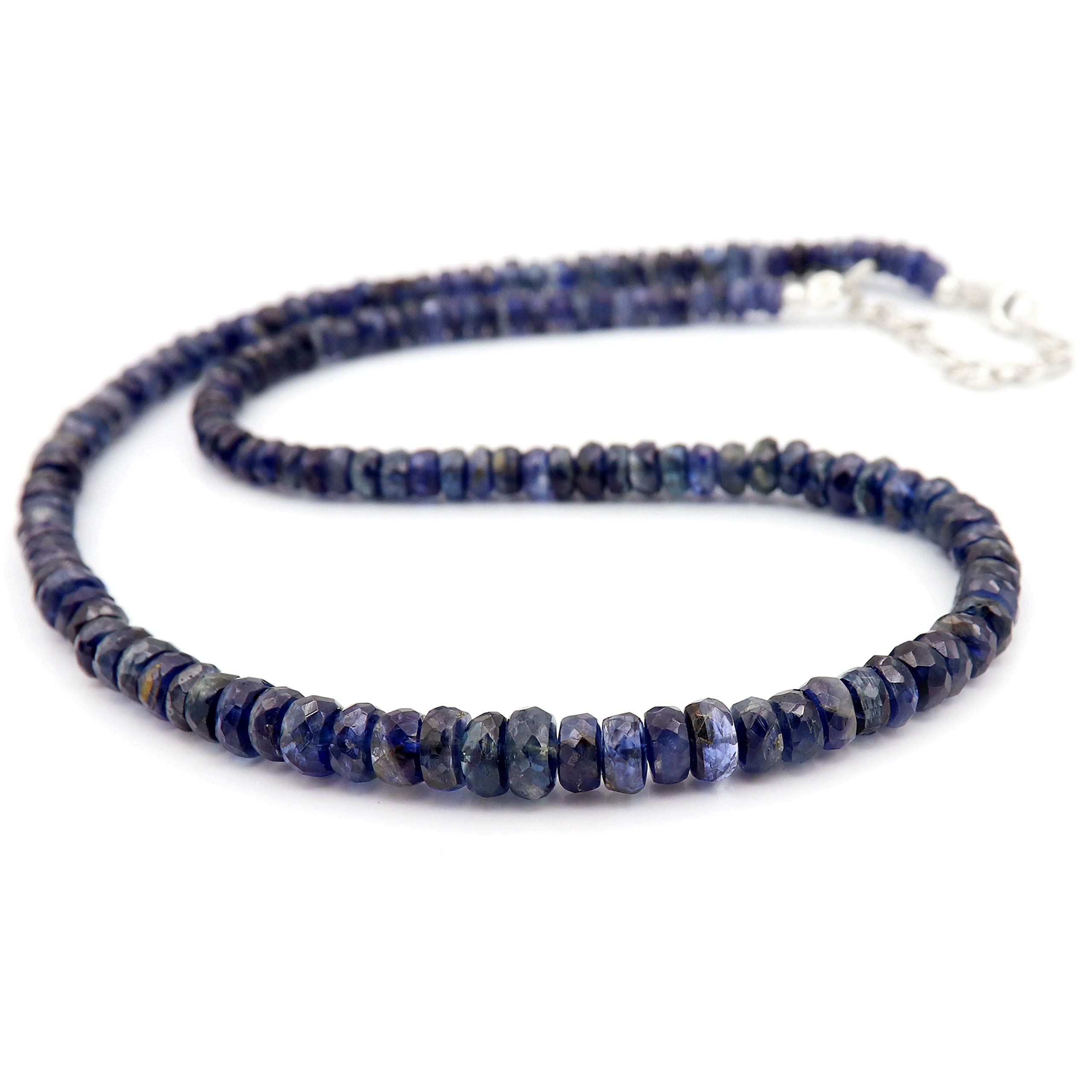 Collier perles argent 925 et pierres semi-précieuses pour fille