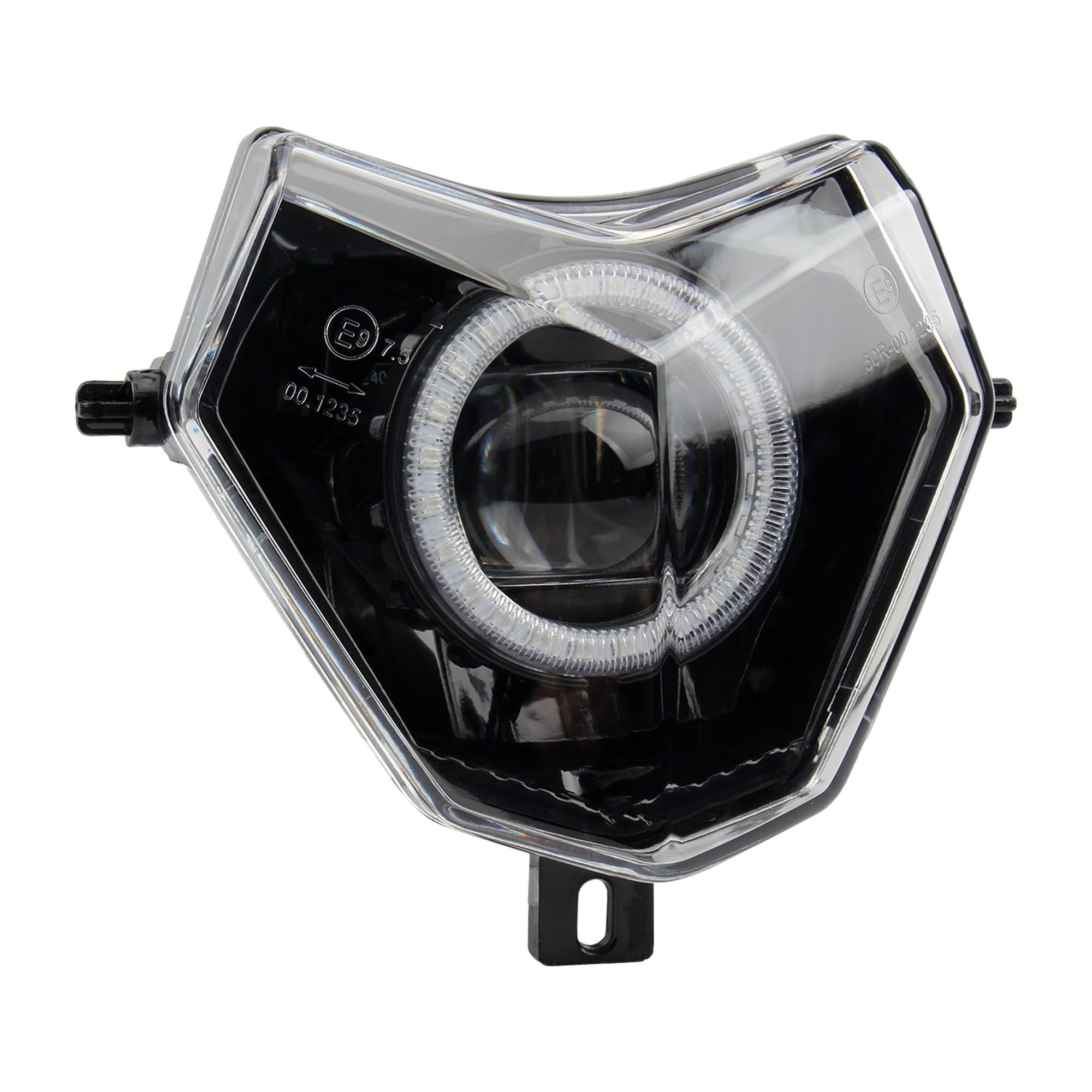 Faros Motocicleta para Faros Motocicleta para Sherco LED Antiniebla | Para faros de motocicleta Para Sherco aplicación LED Ojos de Ángel de apertura controlada por Bluetooth