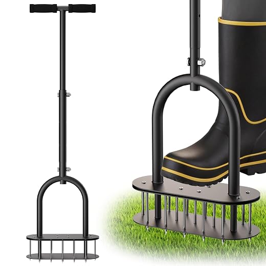 Manual Lawn Aerator Tool w/Padded T-Handle - $39.99
