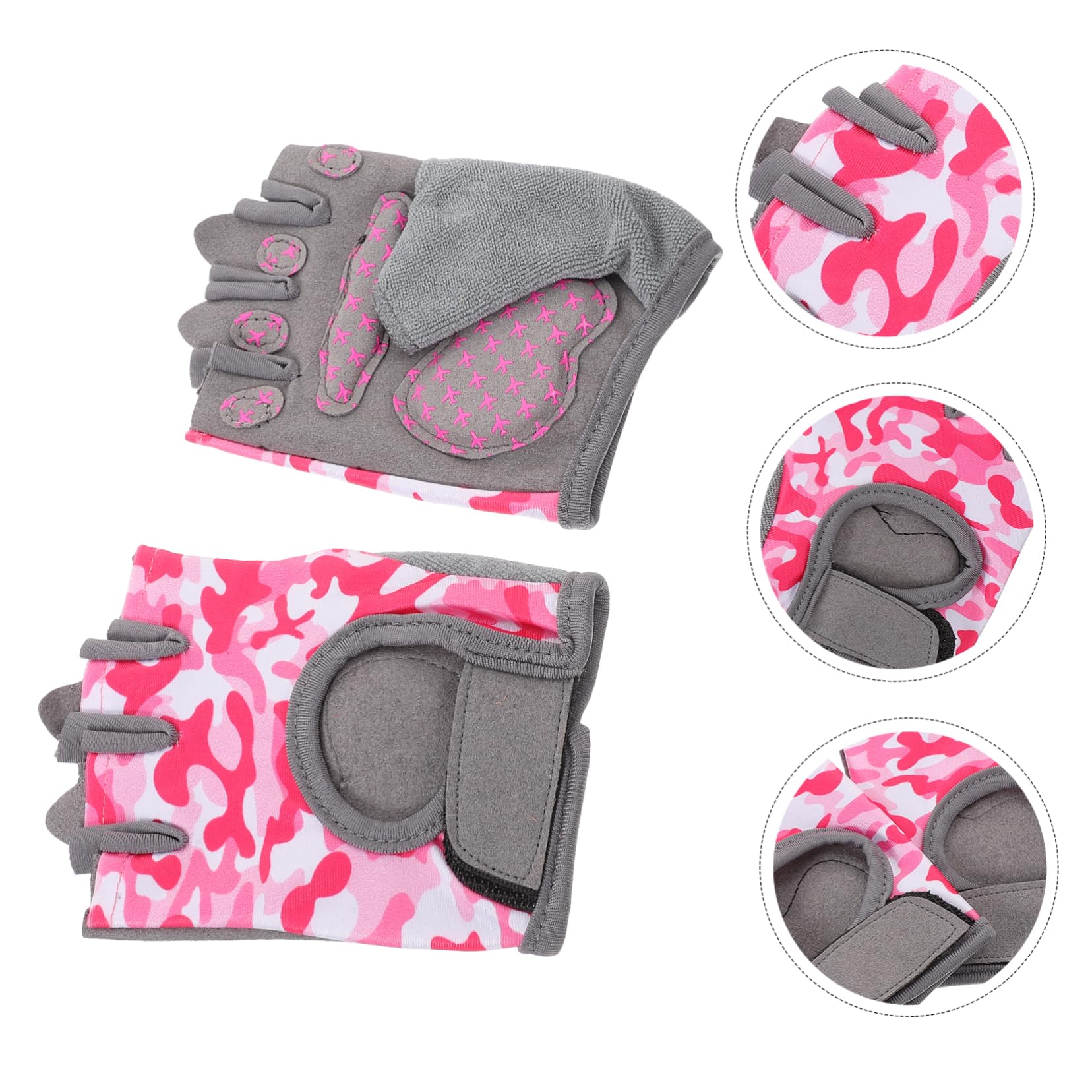 Toddmomy Guantes de Ciclismo para niños Guantes niño para niños Accesorios de Pesca de Gimnasio cómodos de Pesca Deportivos para Nylon