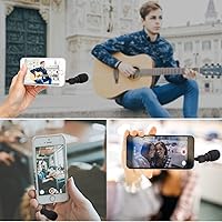 Vista 3 de Saramonic SmartMic - Micrófono flexible de condensador para teléfonos inteligentes, micrófono de vlogging para iPhone y video de YouTube, micrófono
