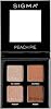 Sigma Beauty Quad Eyeshadow Palette – Makeup Eyeshadow Quad with a Buttery Soft Formula and Buildable, Blendable Shades for a Flawless Eye Look, Designed for All Day Wear Peach Pie