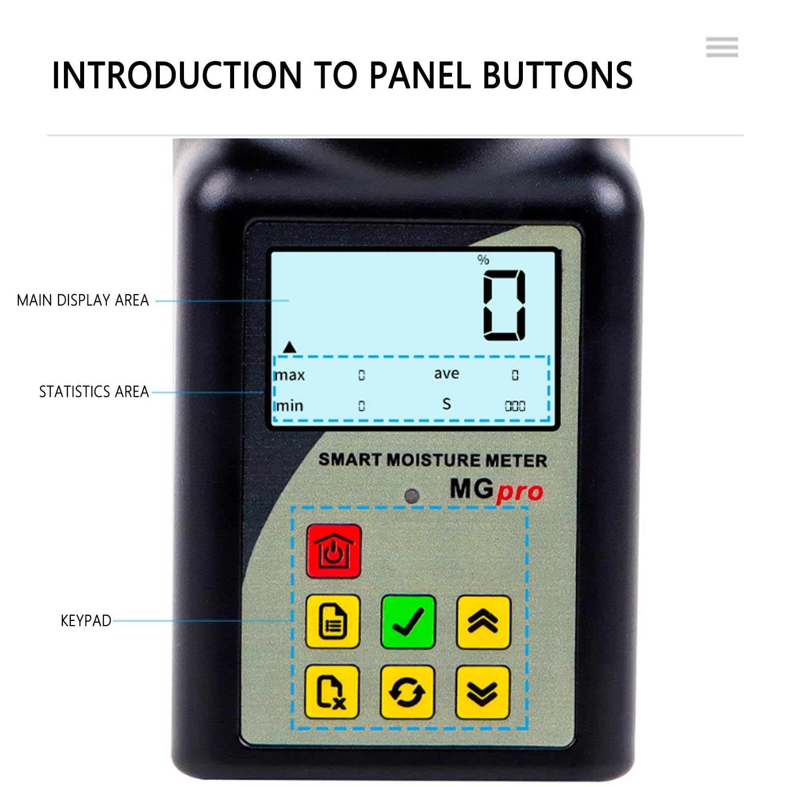 Medidor de Humedad de Grano Inteligente, Medidor de Humedad de Grano de Taza PortáTil con LCD Retroilluminato per 25 Grani 99 Memorizzazione Dati Compensazione Automatica della Temperatura