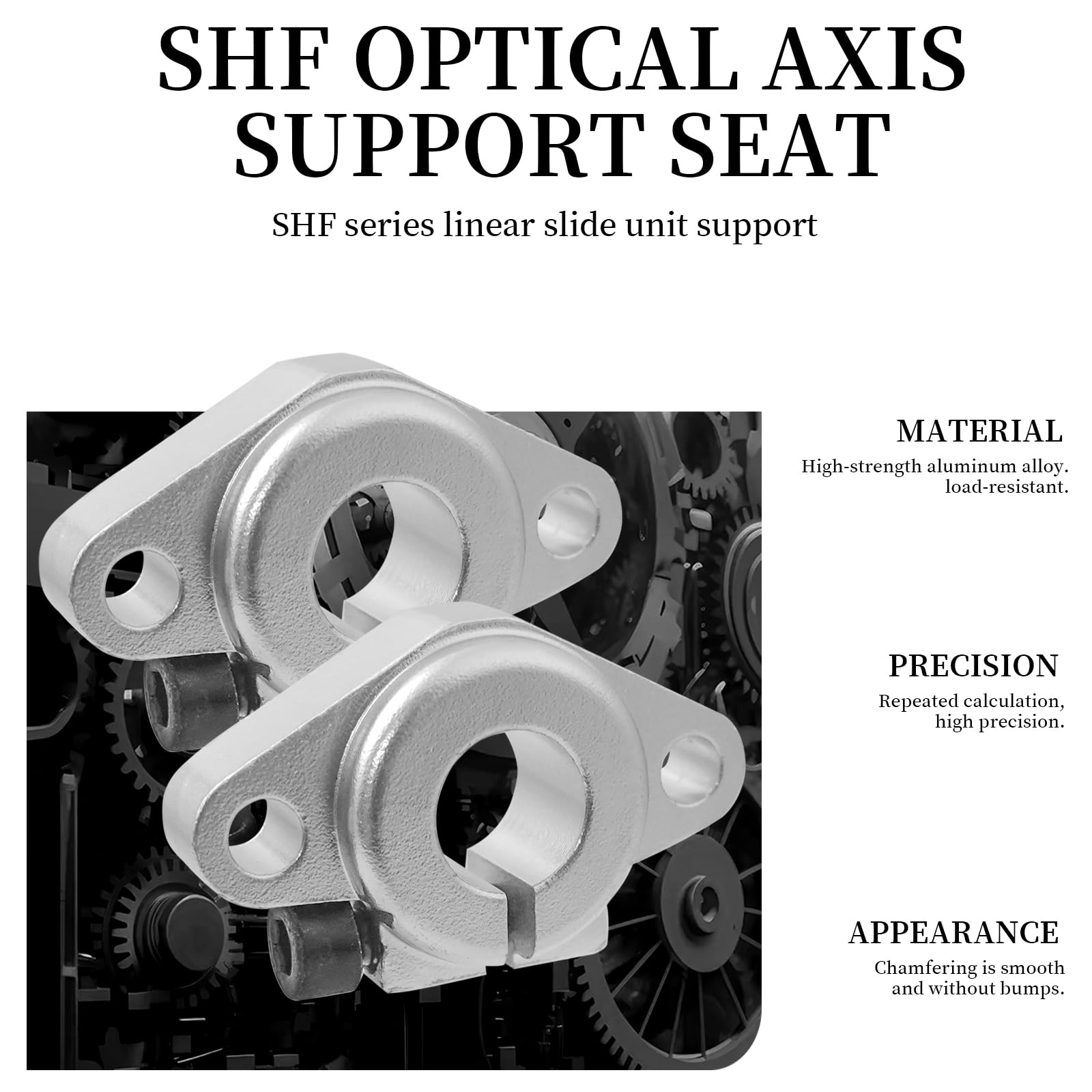 Soporte de Eje de Riel Lineal SHF12 Aluminio para Impresora 3D CNC