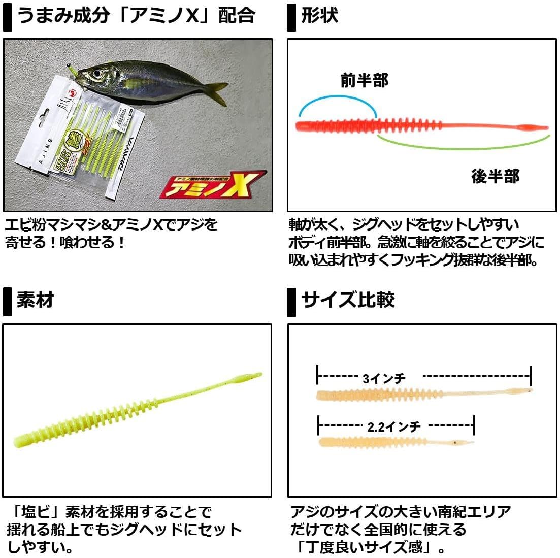 DAIWA 2.2 Lure, Tsukiza Bijin, Ajing Beam Bachicon Custom