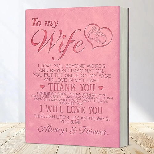 Presente de esposa do marido, caderno de anotações, presente para esposa, aniversário, casamento, dia dos namorados