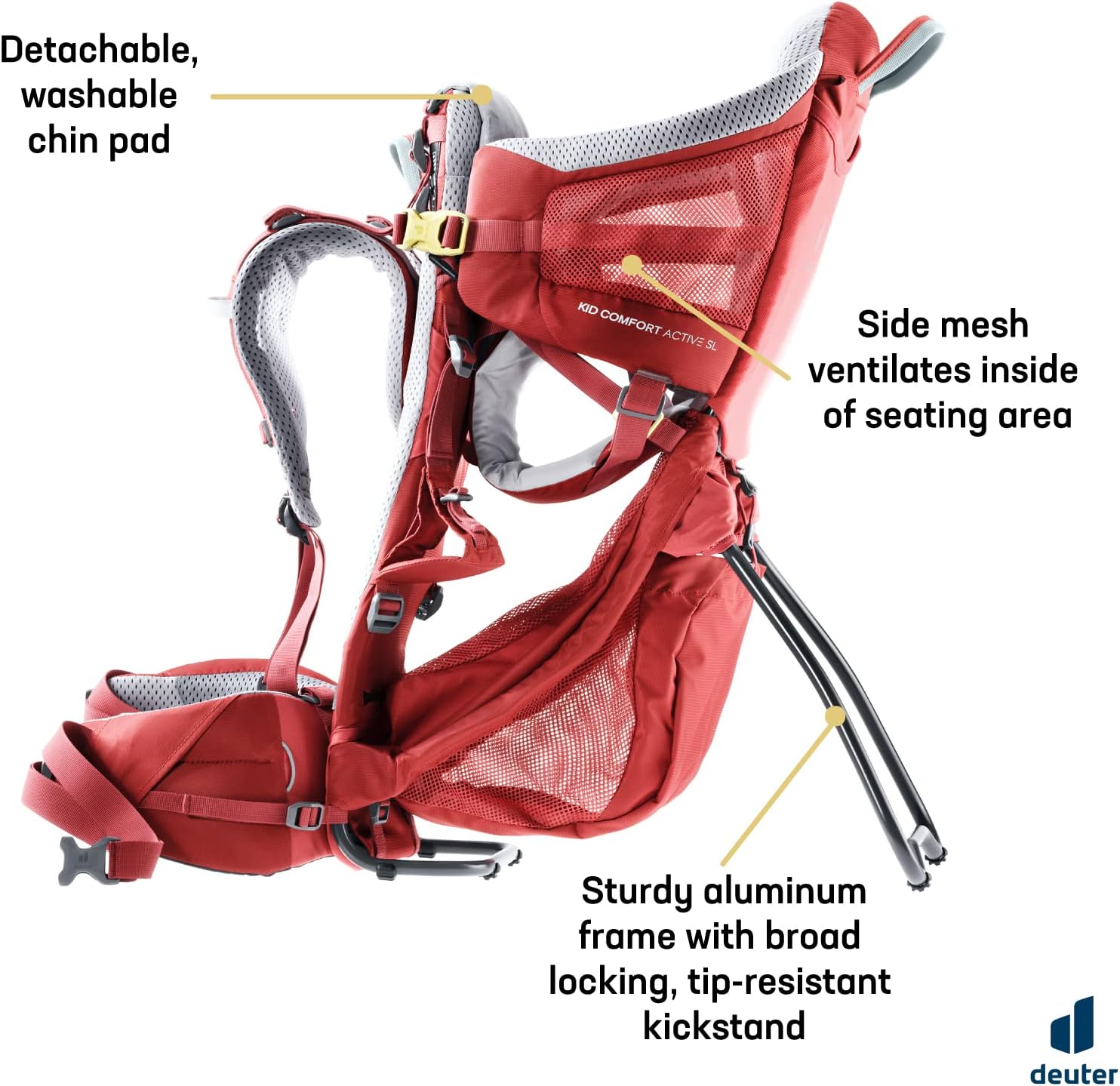 Deuter Kid Comfort Child Carrier Hiking Backpack I Active Standard Fit & Active SL Women's Fit