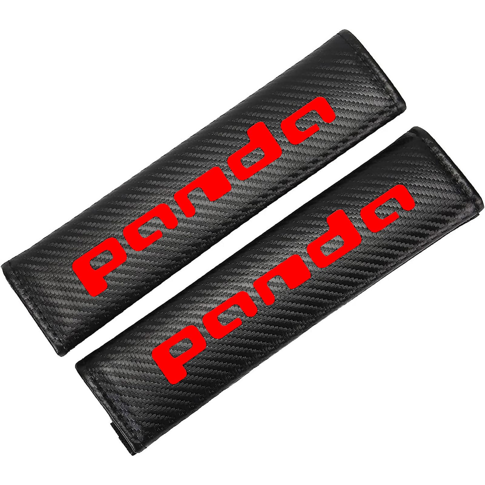 GÉNERIC 2 Pezzi Imbottiture Per Cinture Di Sicurezza Auto, In Pelle Microfiber Morbida Con EVA, Per Opel Mokka, Colore Nero, 24x6.5cm