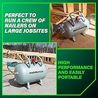 Vista 3 de Metabo HPT Depósito de aire de reserva, tanque de aire de alta capacidad de 10 galones, certificado ASME, 5 acopladores de conexión rápida