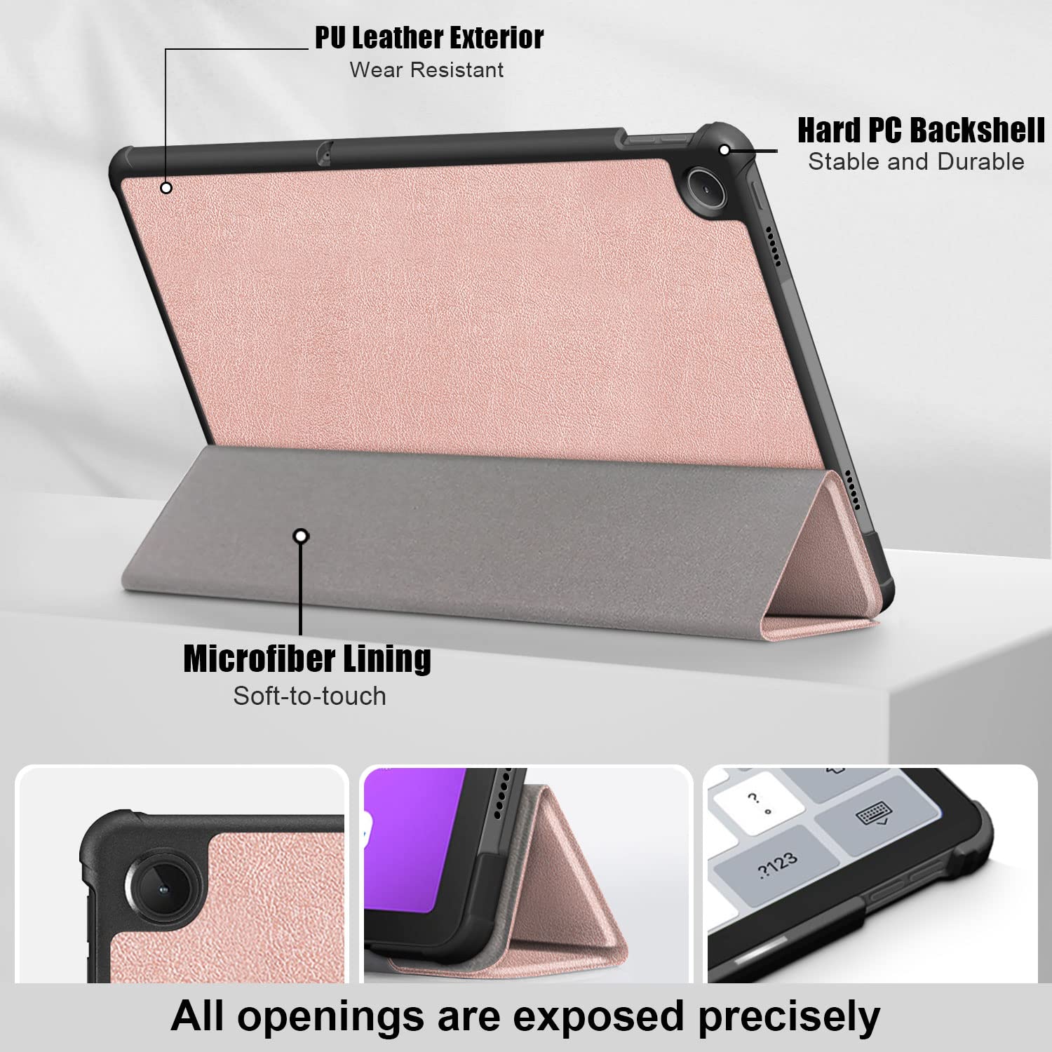 Custodia Girevole A 360 Gradi Per Lenovo Tab M10 HD 2nd Gen TB - Foto 7