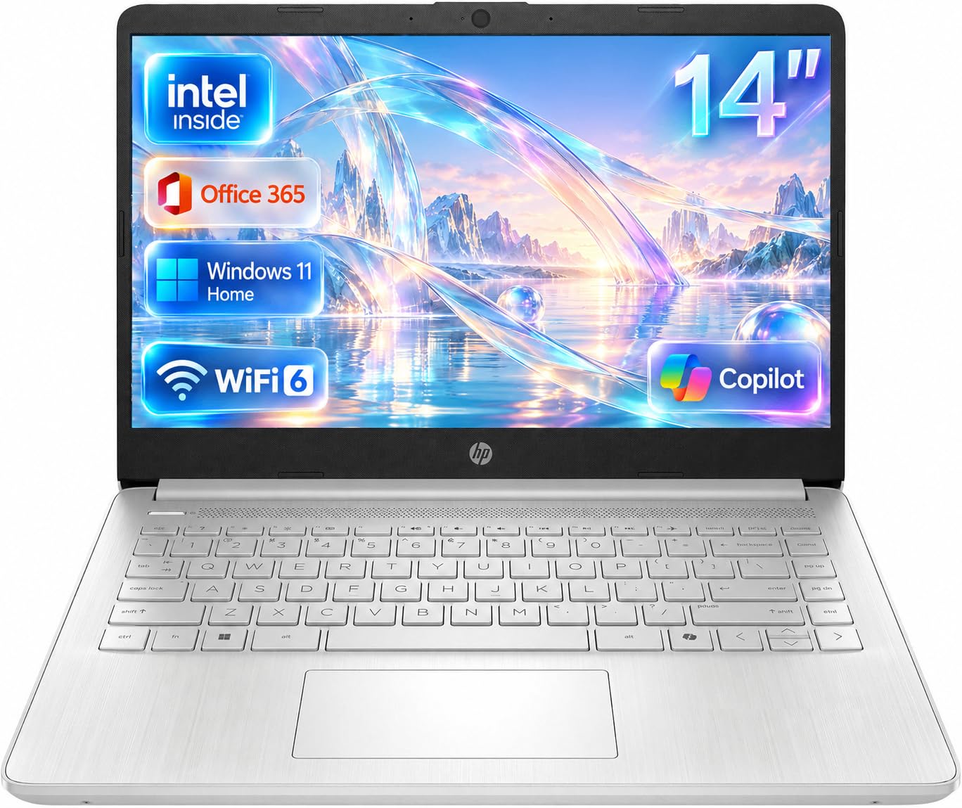 HP Ultra Light Laptop 2026 Student, Office 365, Intel Processor, 128GB UFS | 2026 Edition Copilot AI PC, Longtime Battery Life, Webcam, WiFi 6, LED Display, Portable Design, Windows 11 Home S