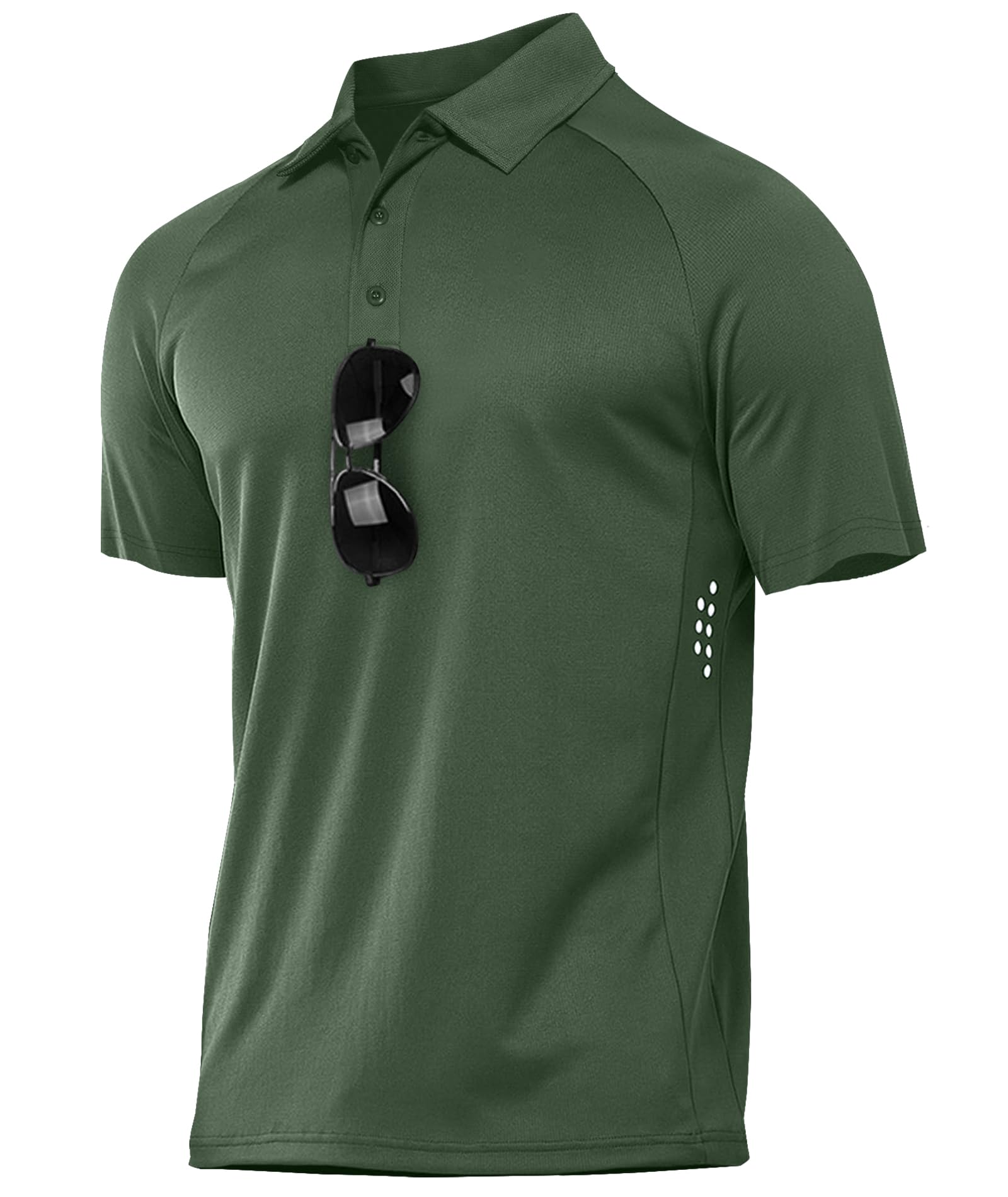 JACKETOWN Poloshirts Herren Kurzarm Shirt Atmungsaktives Männer Poloshirt Casual Sport T Shirt Golf Sommer Basic Regular Fit Knopfleiste Polohemd M-3XL