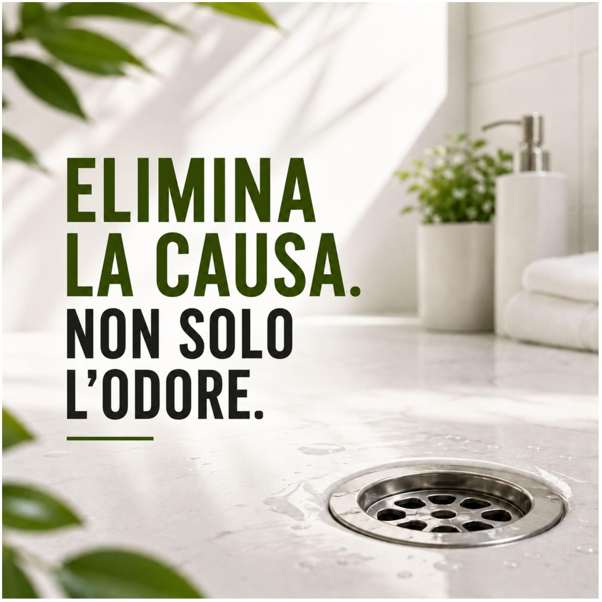 Eliminatore di Odori per Scarichi | Trattamento Biologico per Fogne, WC, Fosse Setticche | Neutralizzatore di Odori per Lavandini e Bagni | Rimuove Cattivi Odori da Tubi