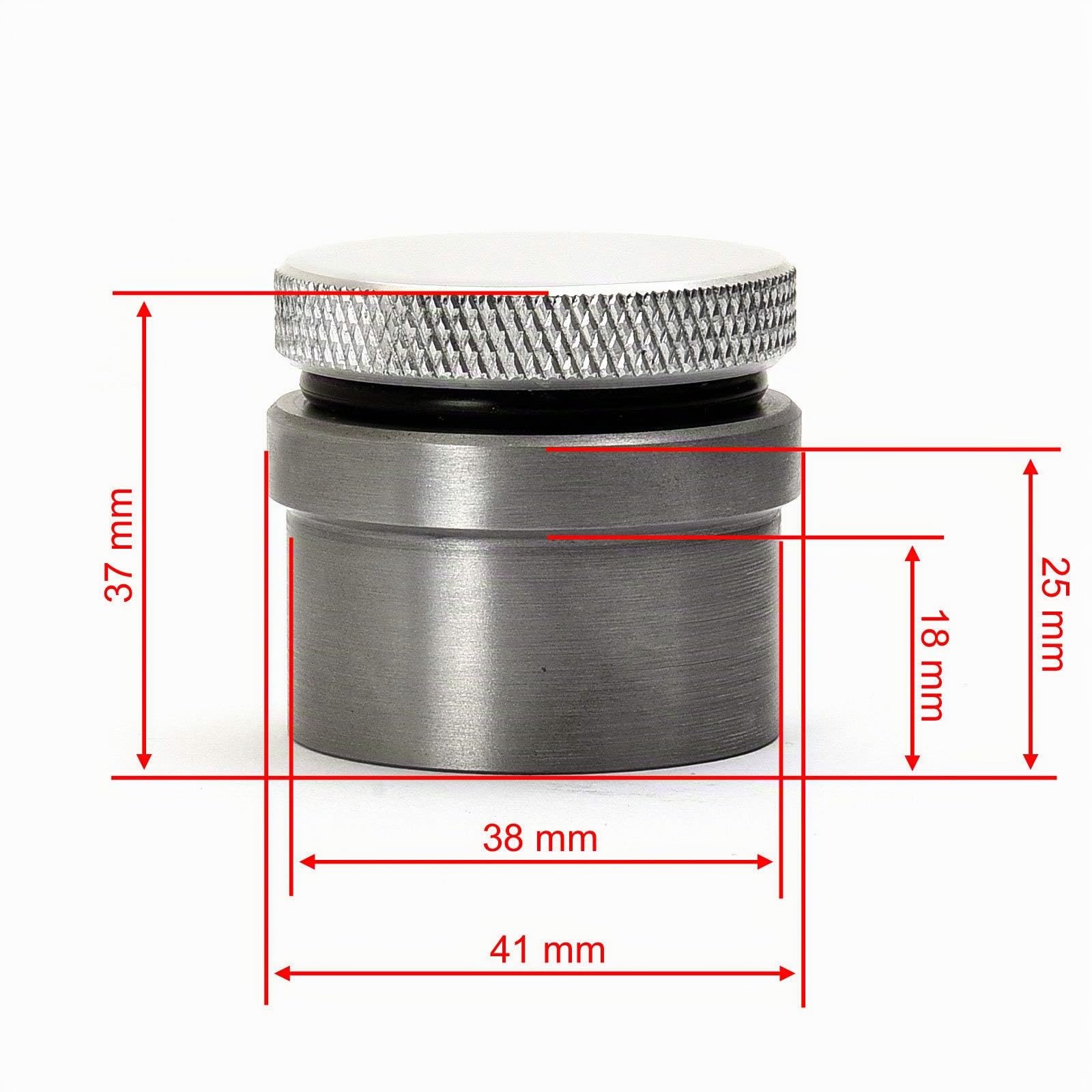 Bouchon de réservoir en aluminium poli de DOCK66 à souder