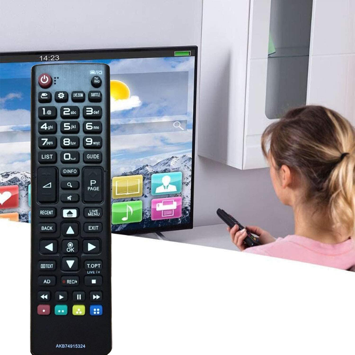 per telecomando lg smart tv akb74915324 Adatto per telecomando universale tv lg 32LH590U 32LH604V 43LH630V 43UH664V 49LH590V 49LH604V