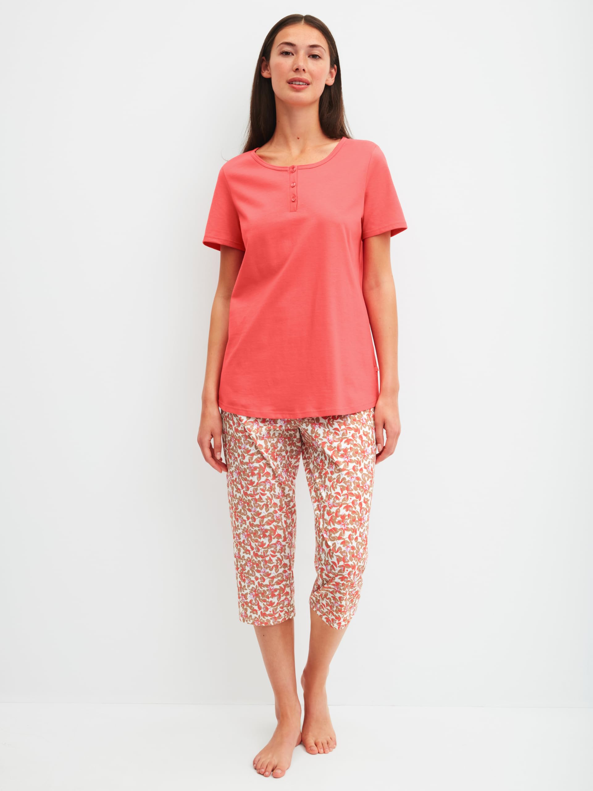 CALIDA Damen Flower Nights Pyjamaset (1er Pack)