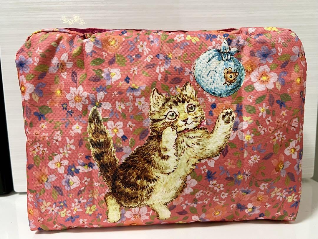 Amazon.co.jp: レスポートサック ピーターラビット 猫柄 ビッグポーチ