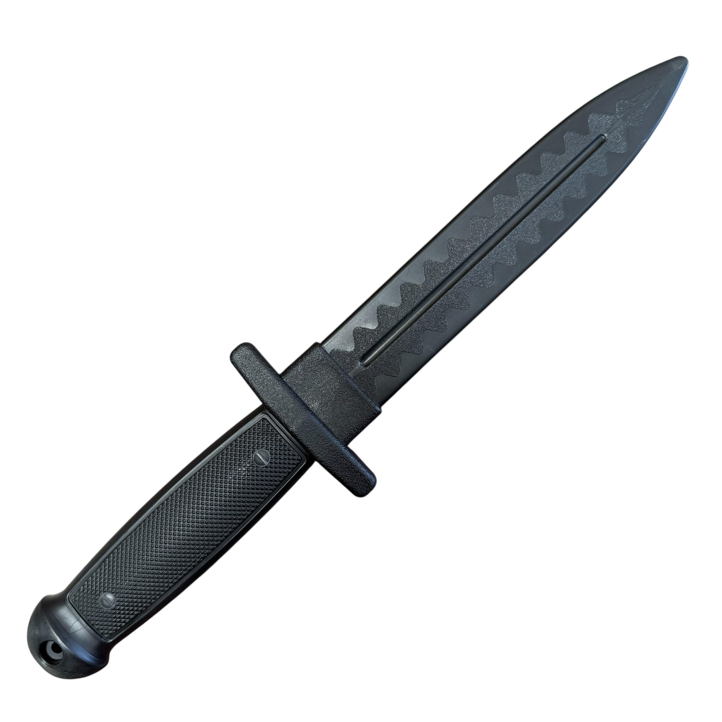 E-BOGU Black Polypropylene Training Tactical Knife (12")