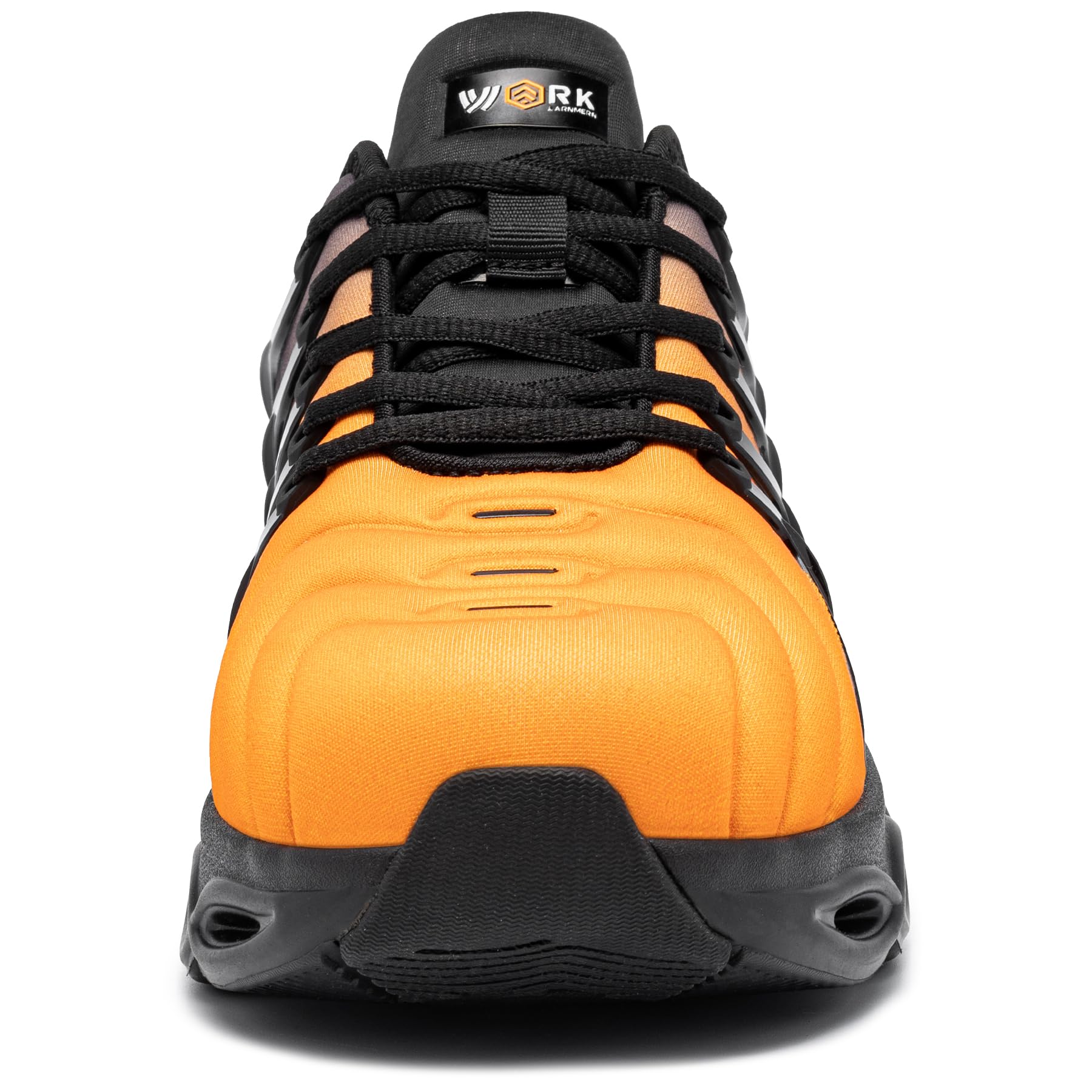 LARNMERN Chaussures de Sécurité Femme Embout Acier Respirante Orange 40 EU