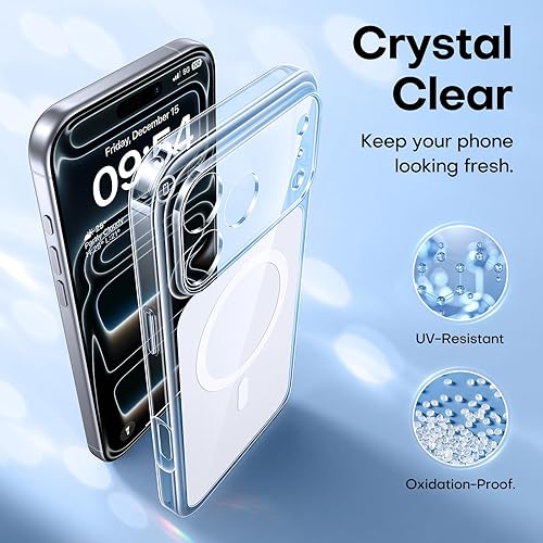 Miniatura 797 de TAURI Funda 3 en 1 para iPhone 13 Pro, [no amarilla] con 2 protectores de pantalla, funda delgada a prueba de golpes para iPhone 13 Pro, color negro