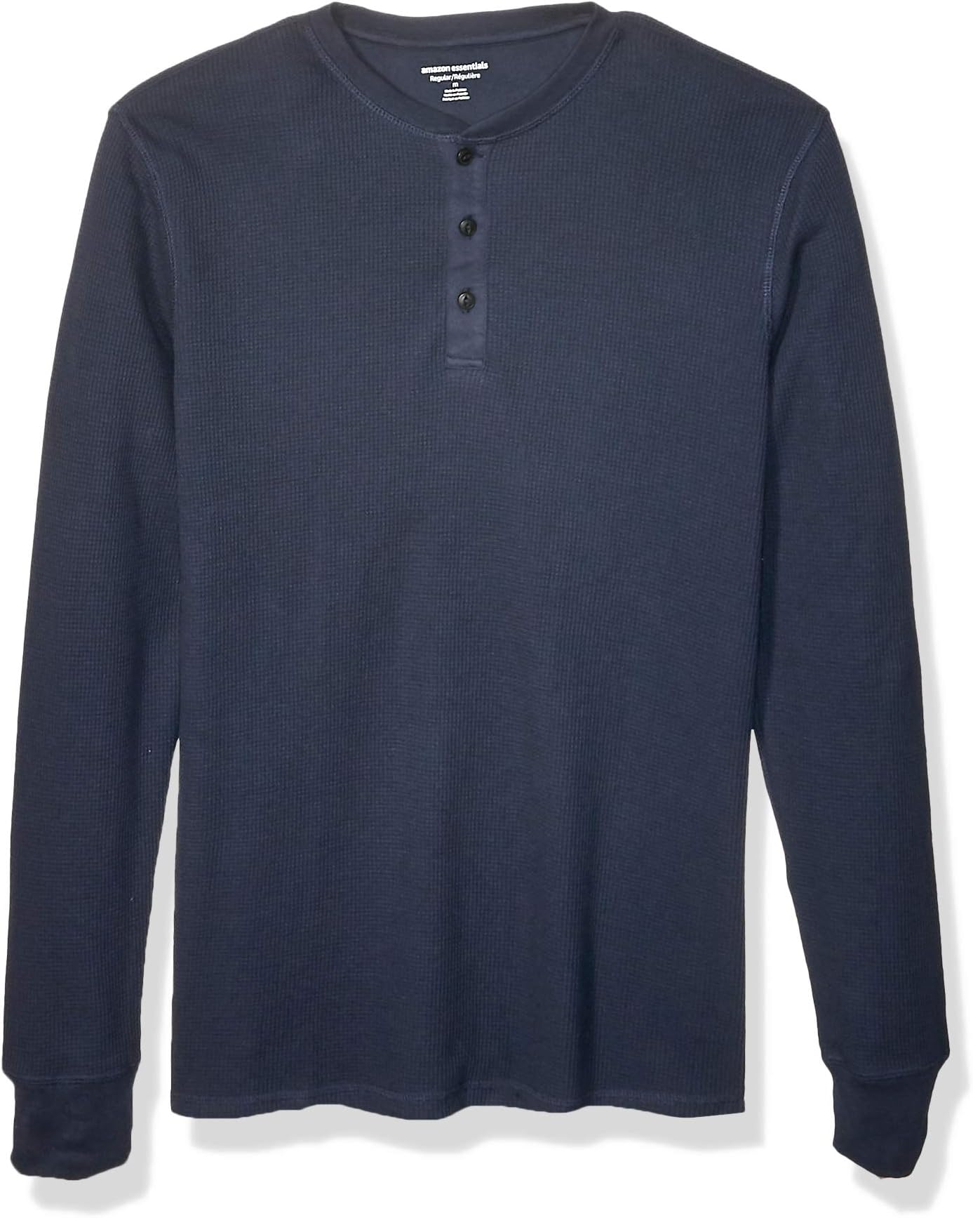 Men's Long Sleeve Waffle Henley Shirt