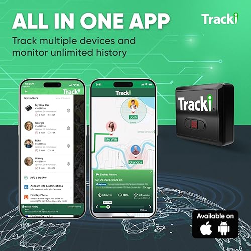 Miniatura 6 de Tracki Rastreador GPS para vehículos, automóviles, niños. Necesita suscripción. Tecnología fabricada en EE. UU. Dispositivo de seguimiento GPS 4G