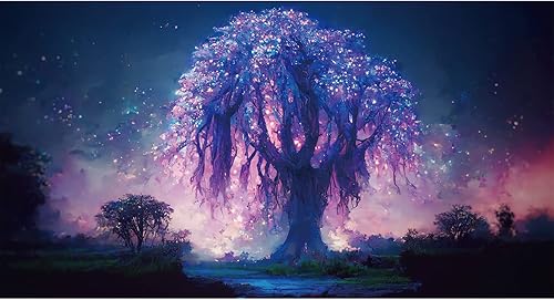 Rousp Kits de pintura de diamantes 5D para adultos arte de diamantes de imitación de estrellas lago pintura de diamantes de imitación de taladro