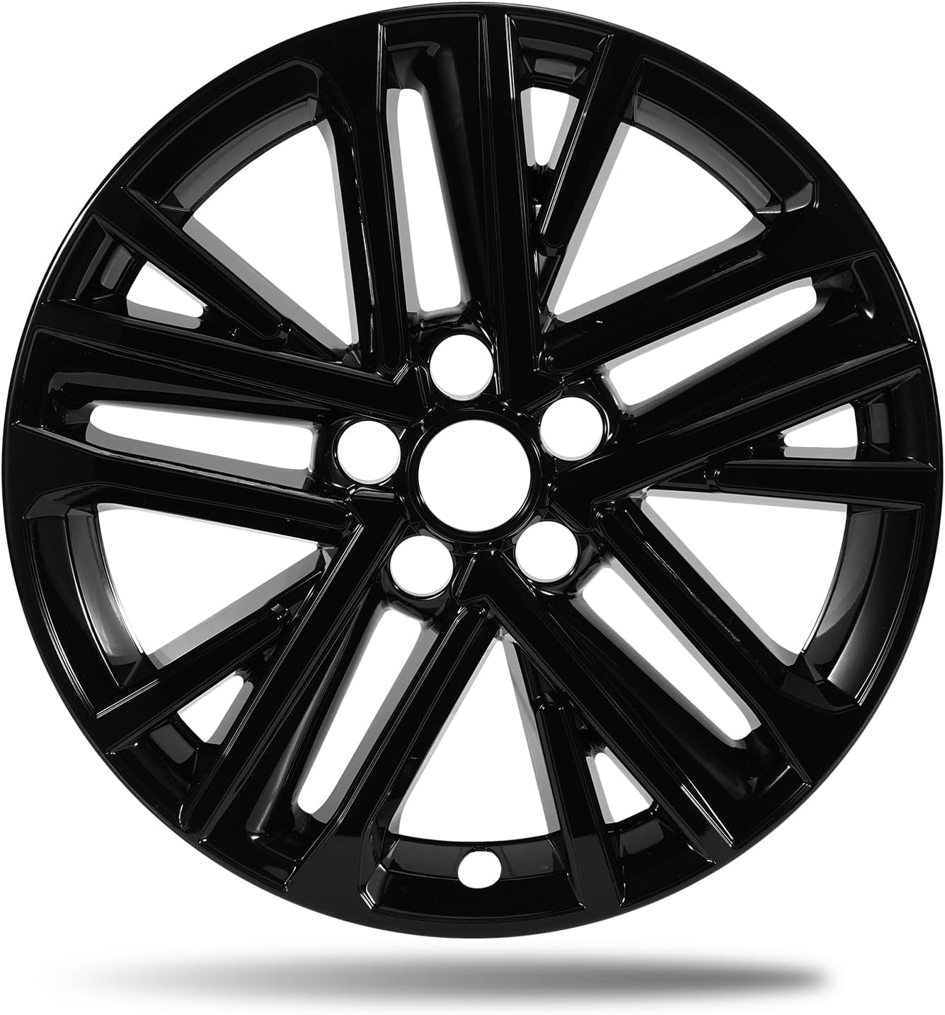 18 Inch Direct Replacement Wheel Skins for 2025 2026 Toyota Camry Hybrid, Fits OEM#42611-AQ020/ 42611-AQ030 Alloy Wheels, Gloss Black ABS Wheel Covers 4-Pack