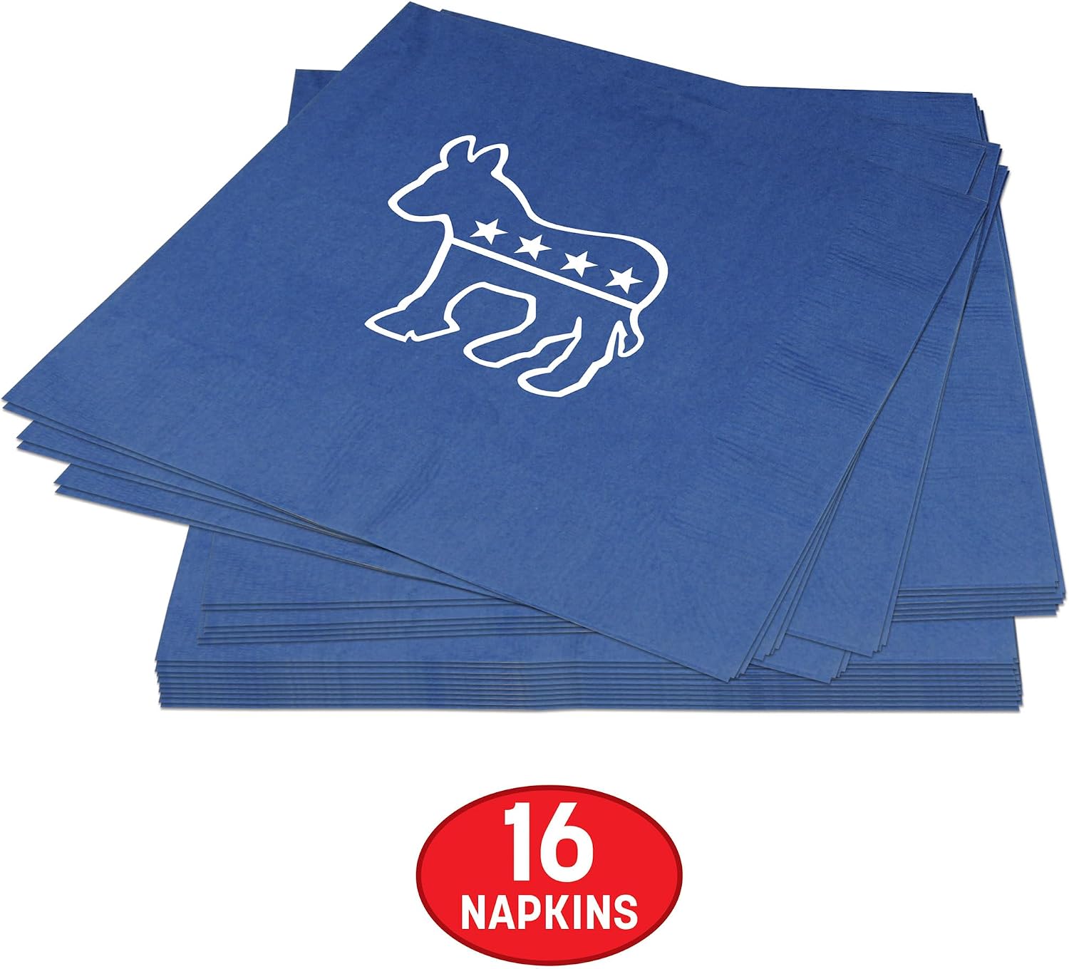 Democratic Luncheon Napkins (2-Ply) (Blue) (16/Pkg)