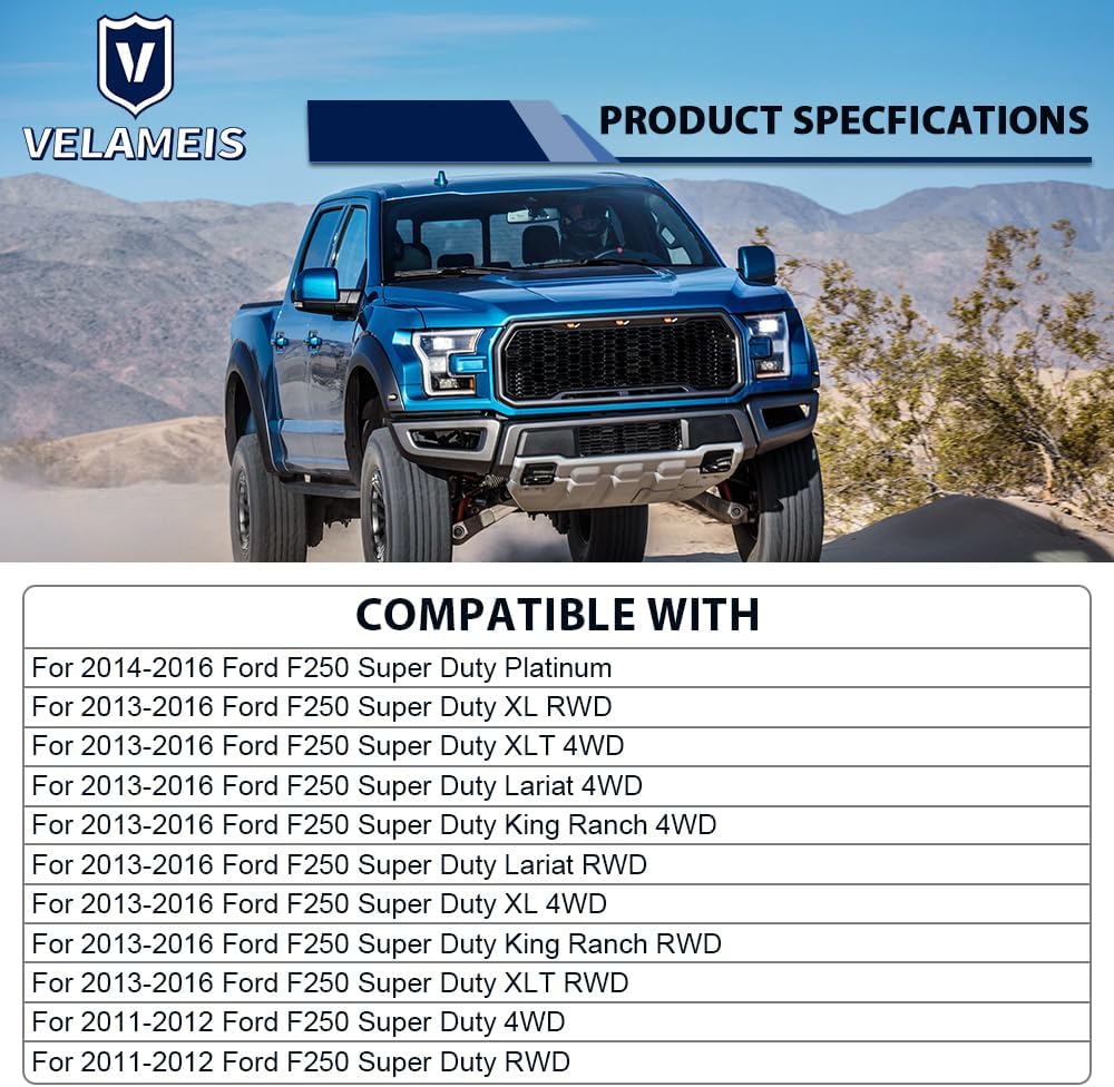 FR250SDG Rear Suspension Enhancement System,Help Springs Kit for Ford F-25/350 Super Duty Truck Pickup 2011-2016 Rear Suspension Bump Stops