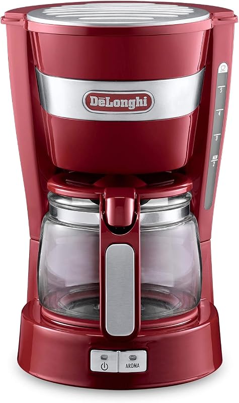 Cafetera de goteo DeLonghi ICM14011J (Roja)