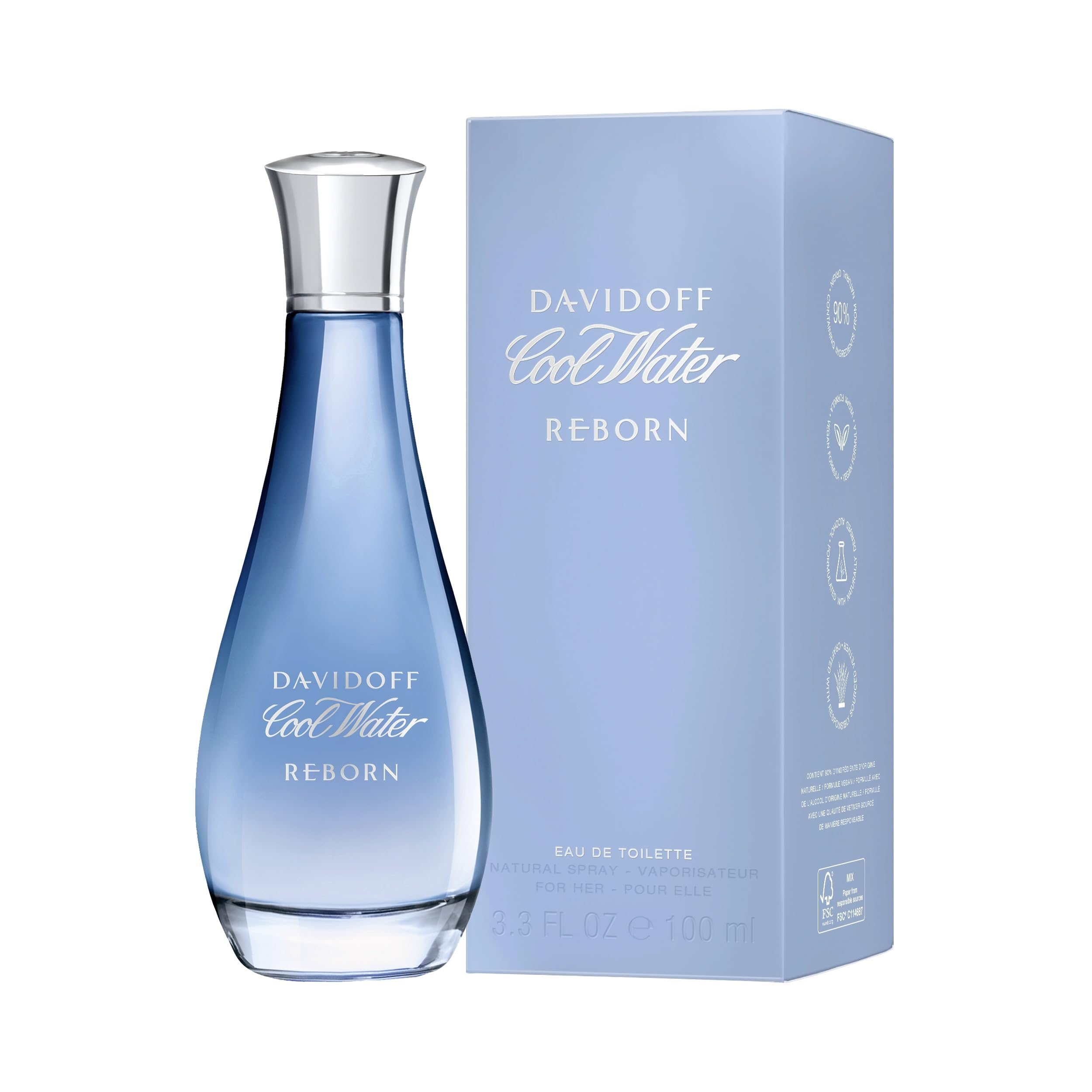 DAVIDOFF Cool Water Woman Reborn Eau de Toilette, 100 ml