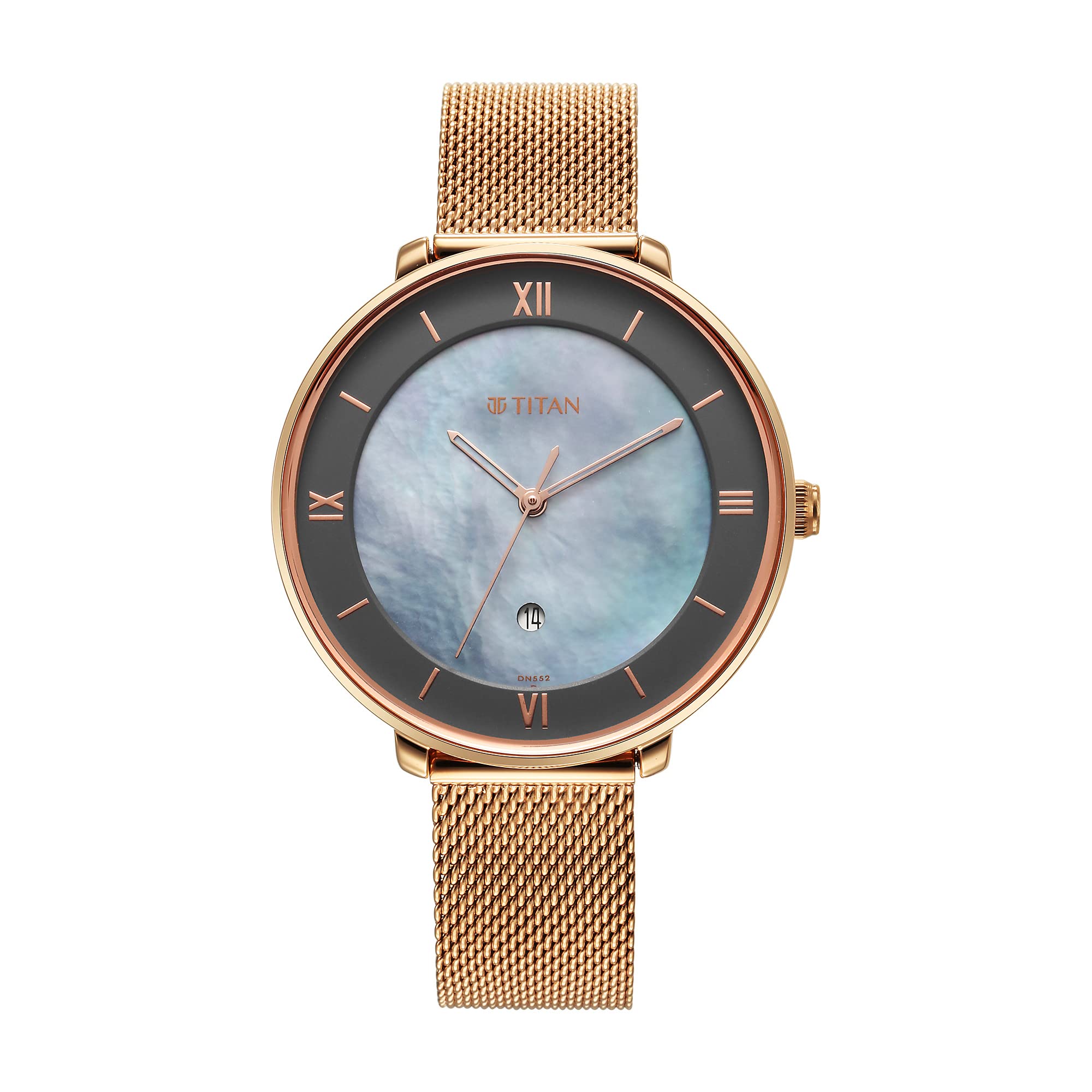 Titan Workwear Mother of Pearl Dial Analog with Date Stainless Steel Strap Watch for Women-NS2651WM10 (B0C5XPX6GC) Amazon Price History, Amazon Price Tracker
