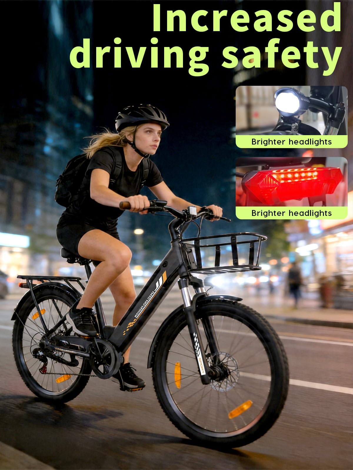 26" Elektrofahrrad, 250-W-Motor, herausnehmbarer 36-V-13-Ah-Akku, bis zu 100 km Reichweite, 7 Gänge, 25 km/h Unterstützung, Unisex-E-Bike, City-Elektrofahrrad (Grau)