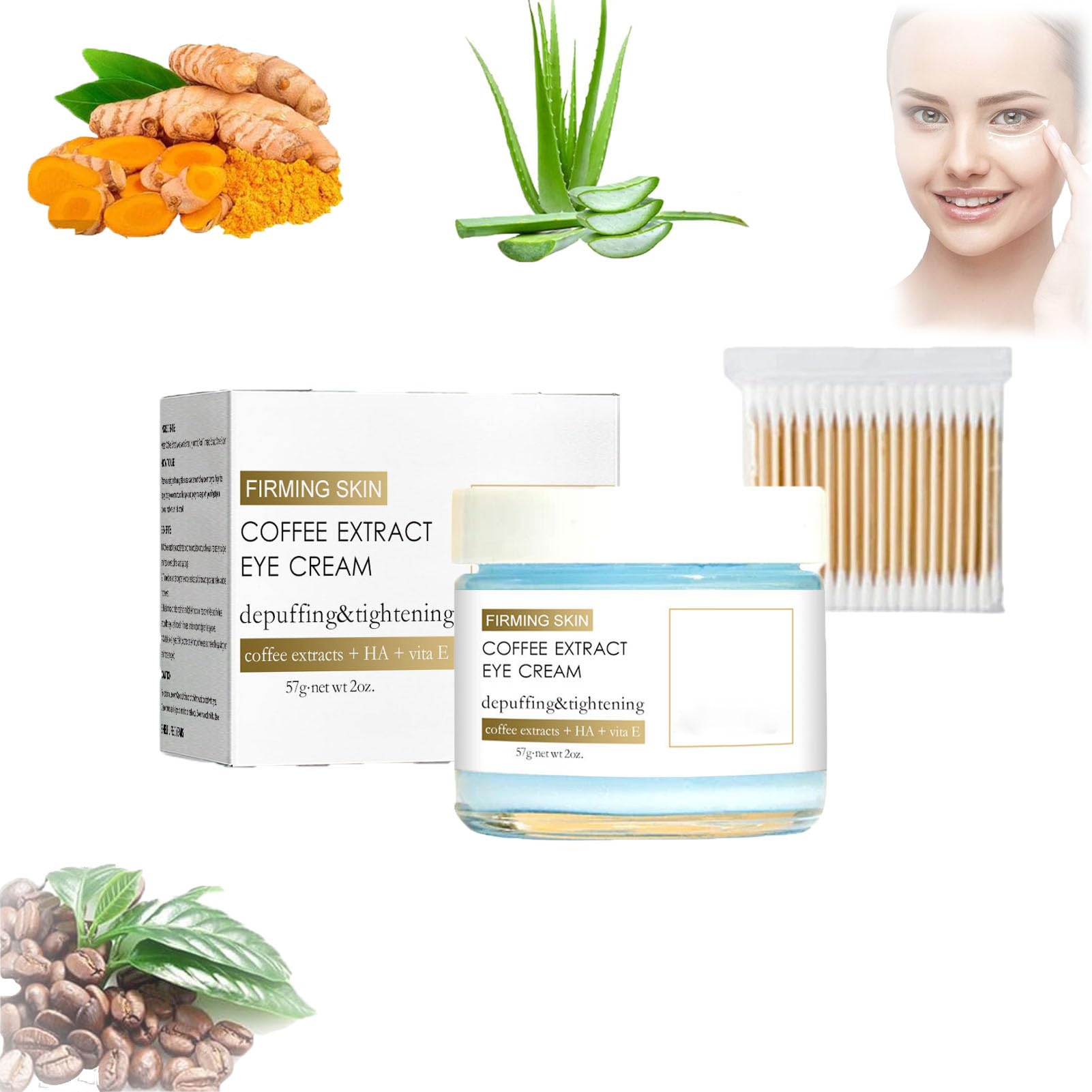 The Phix Caffeine Eye Cream, Caffeine Eye Cream For Dark Circles And Puffiness, Caffeine Eye Cream From Phix, Anti-Aging Skin Firming Eye Cream (1PCS)